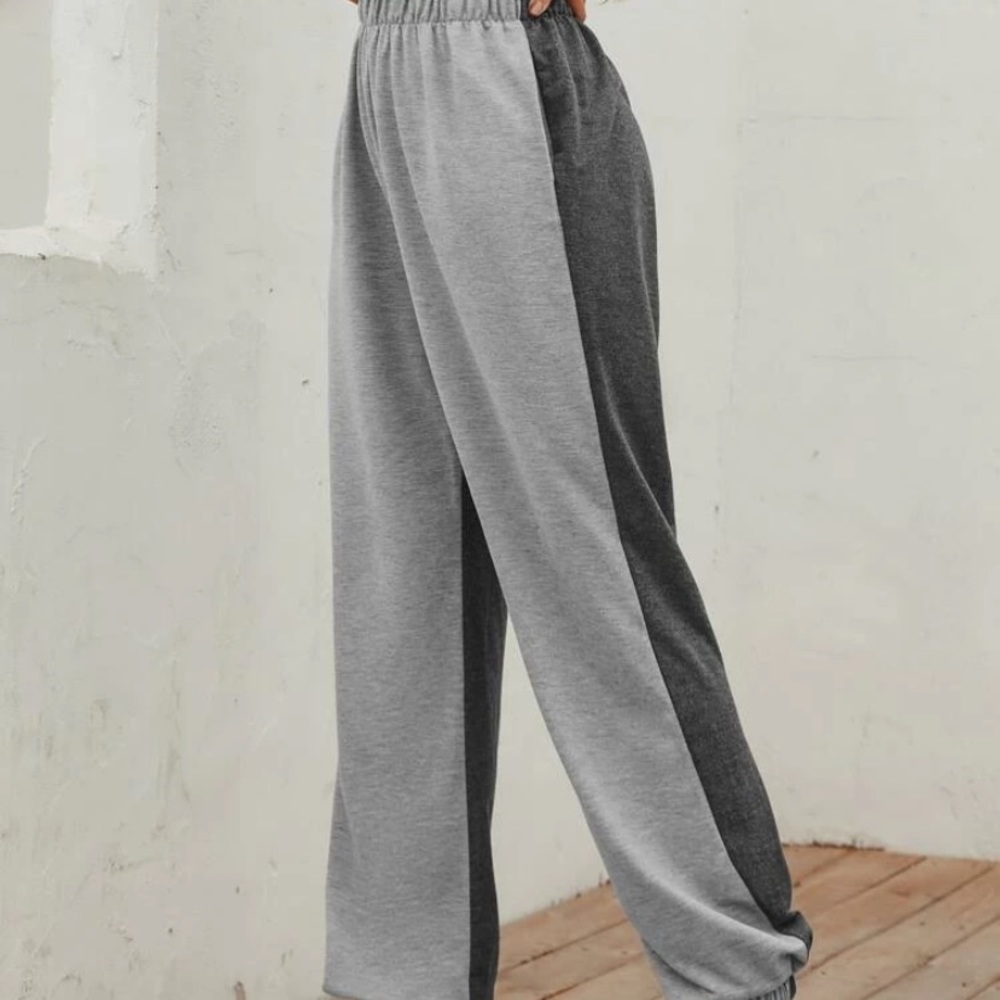 Contrast color joggers sweatpants